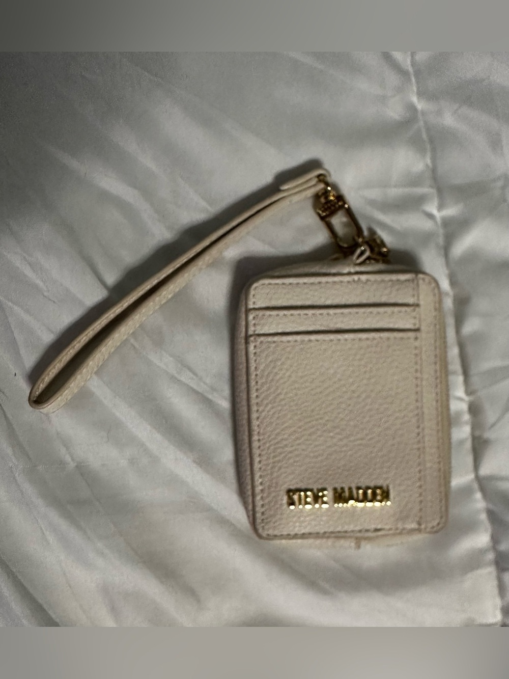 Steve Madden Bpipper pebble Zip Around Card Case Wristlet, wallet